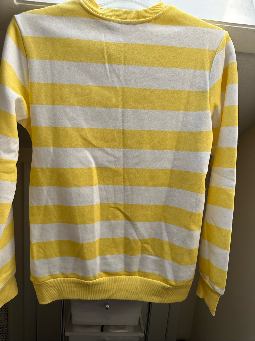 Disney Mickey Striped Crewneck Sweatshirt - Yellow/White/Blue/Red - Picture 2 of 3